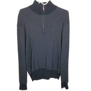 Polo Ralph Lauren Mens M Black Long Sleeves 1/4 Zi